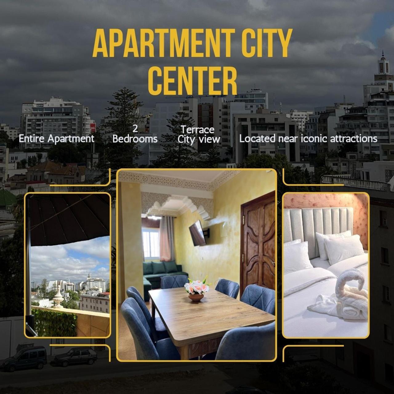 Apartment City Center Panoramic View Terrace 丹吉尔 外观 照片